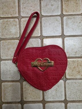 Juicy Couture Red Heart Wristlet